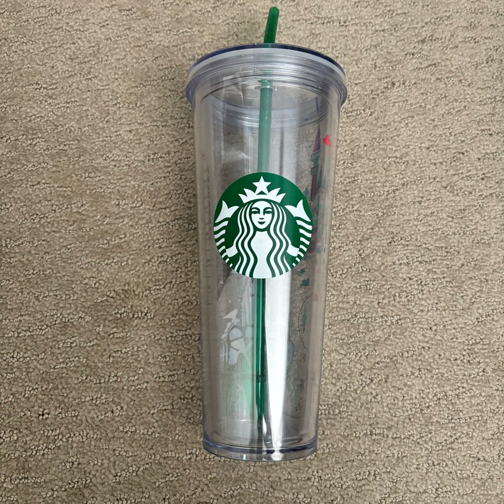 Disneyland Parks Christmas 2020 Acrylic Tumbler with Straw